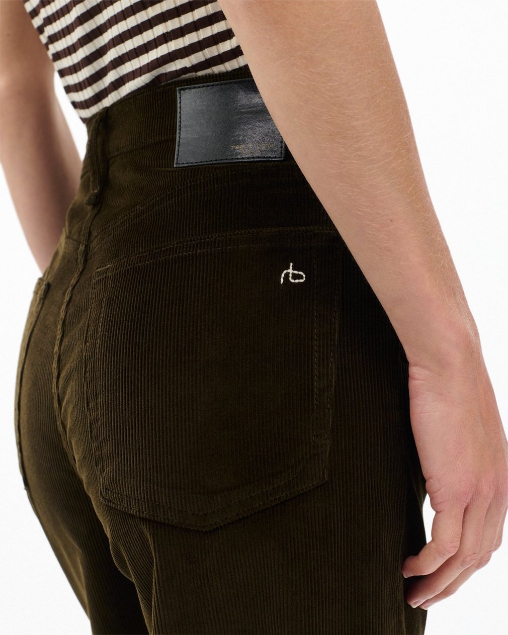 Andi Ankle Wide-Leg Corduroy Pants Balsam - Image 5