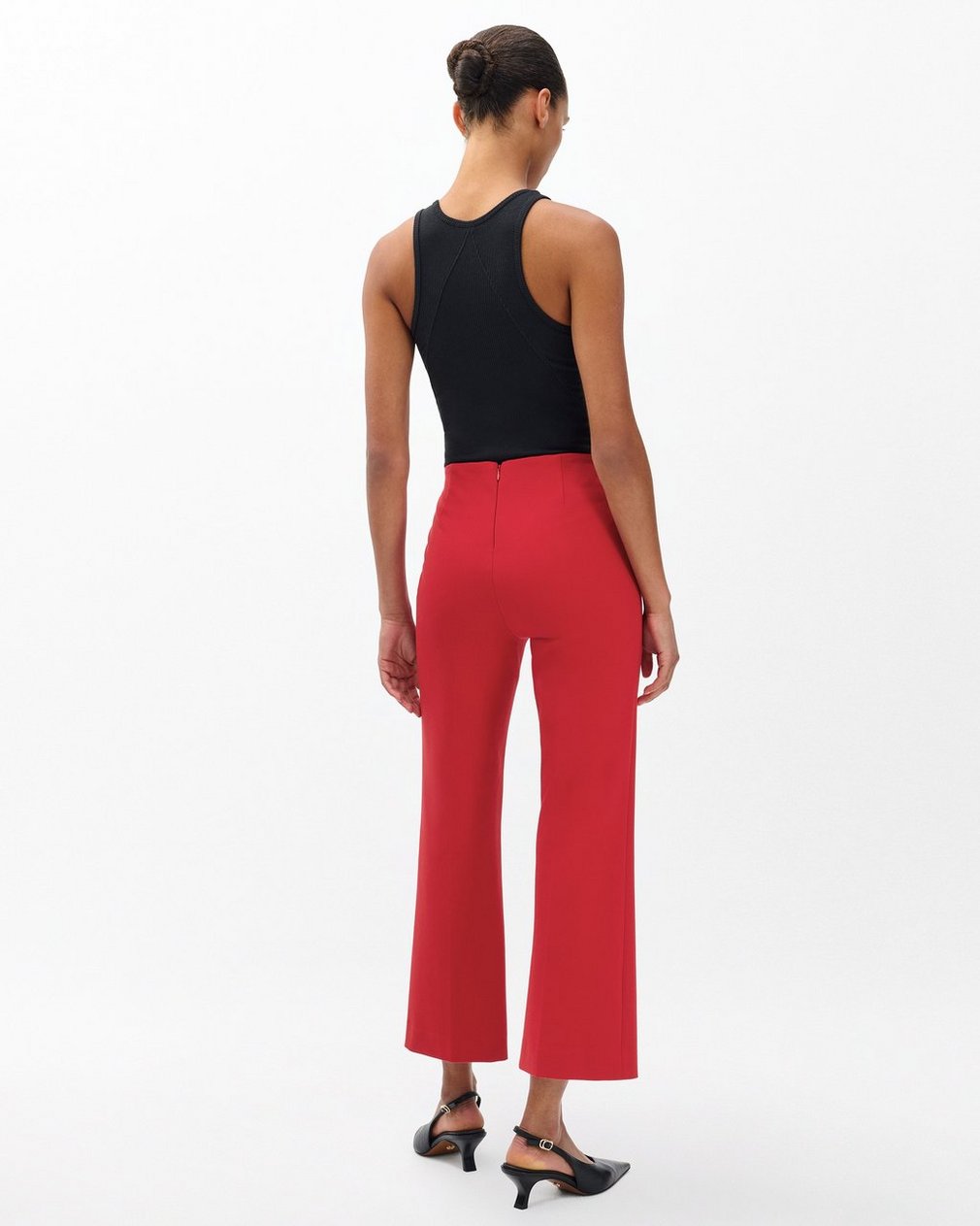 Irina Kick Flare Pants Dark Cherry - Image 6