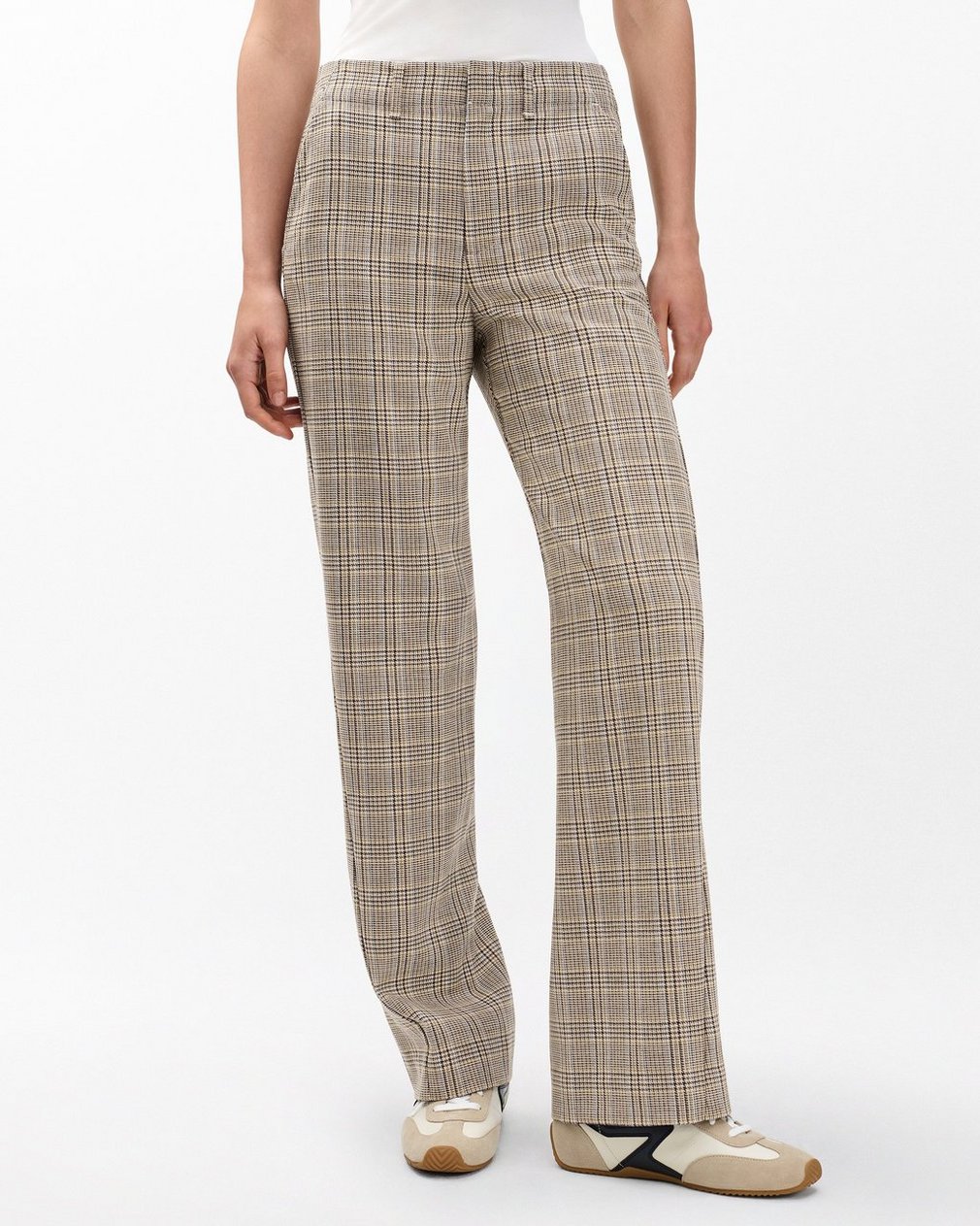 Shea Plaid Pants Tan Multi - Image 3