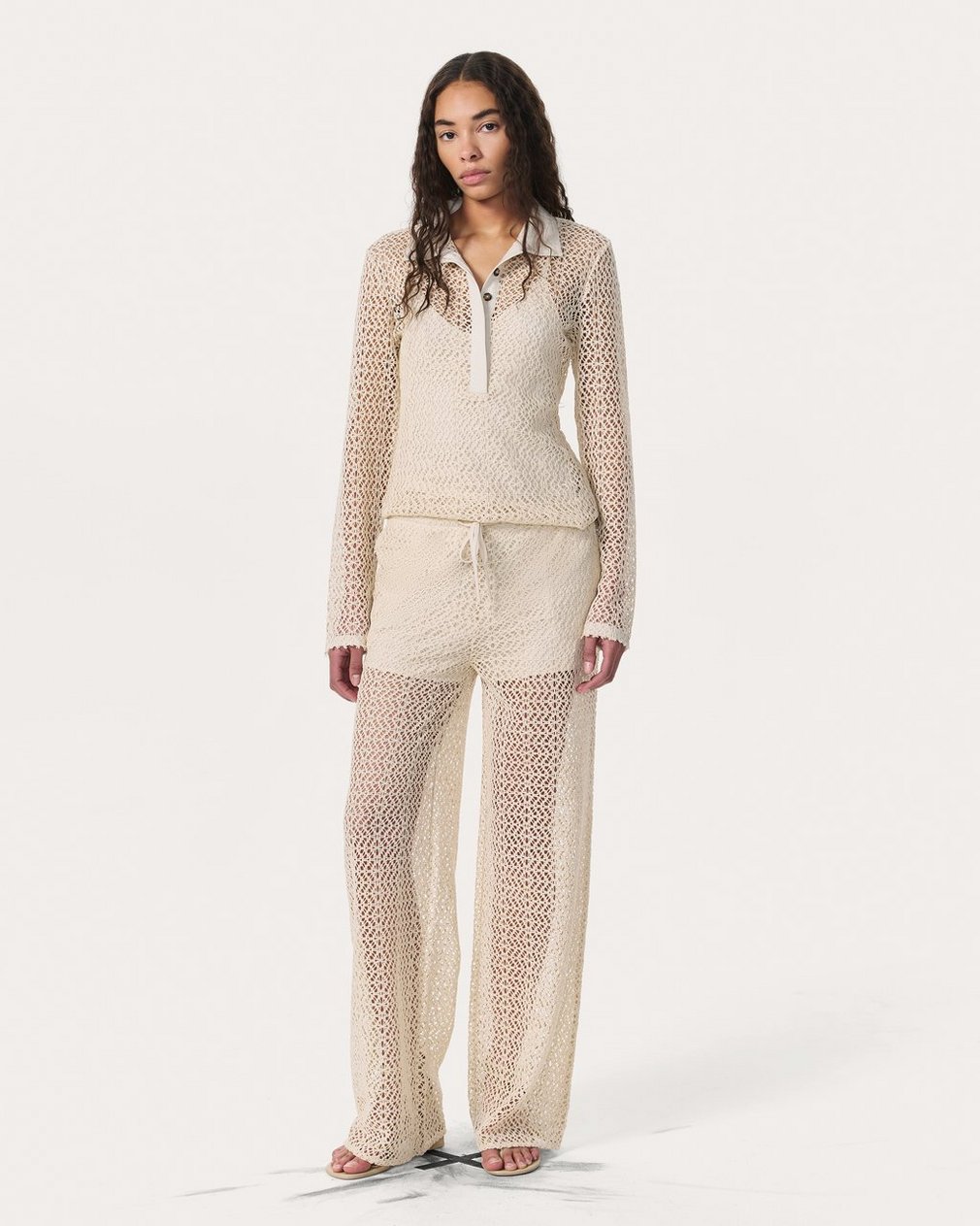 Liv Mesh Pants Turtledove