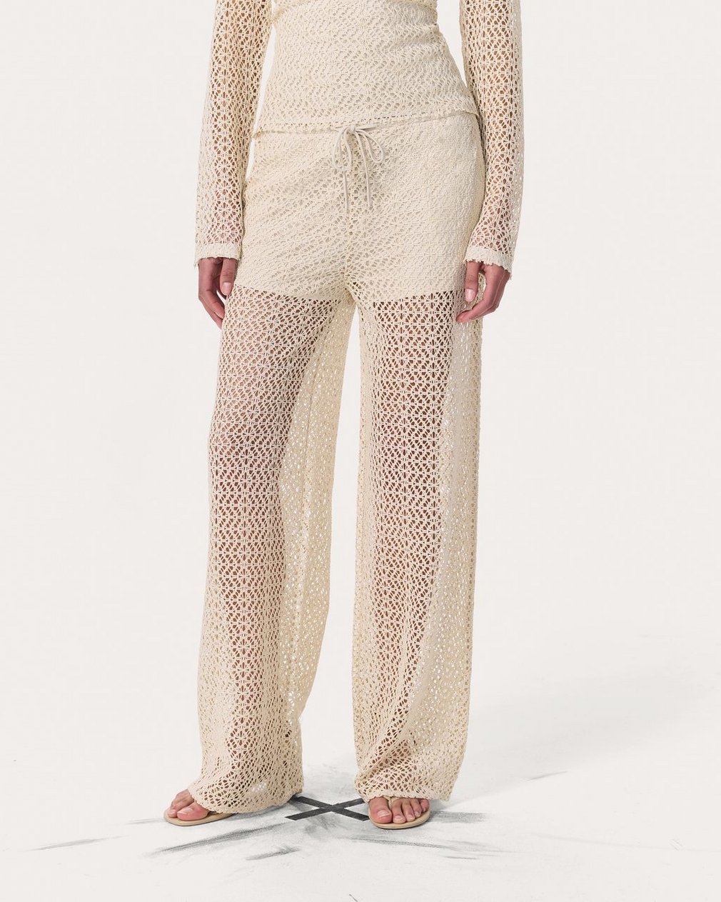 Liv Mesh Pants Turtledove - Image 3