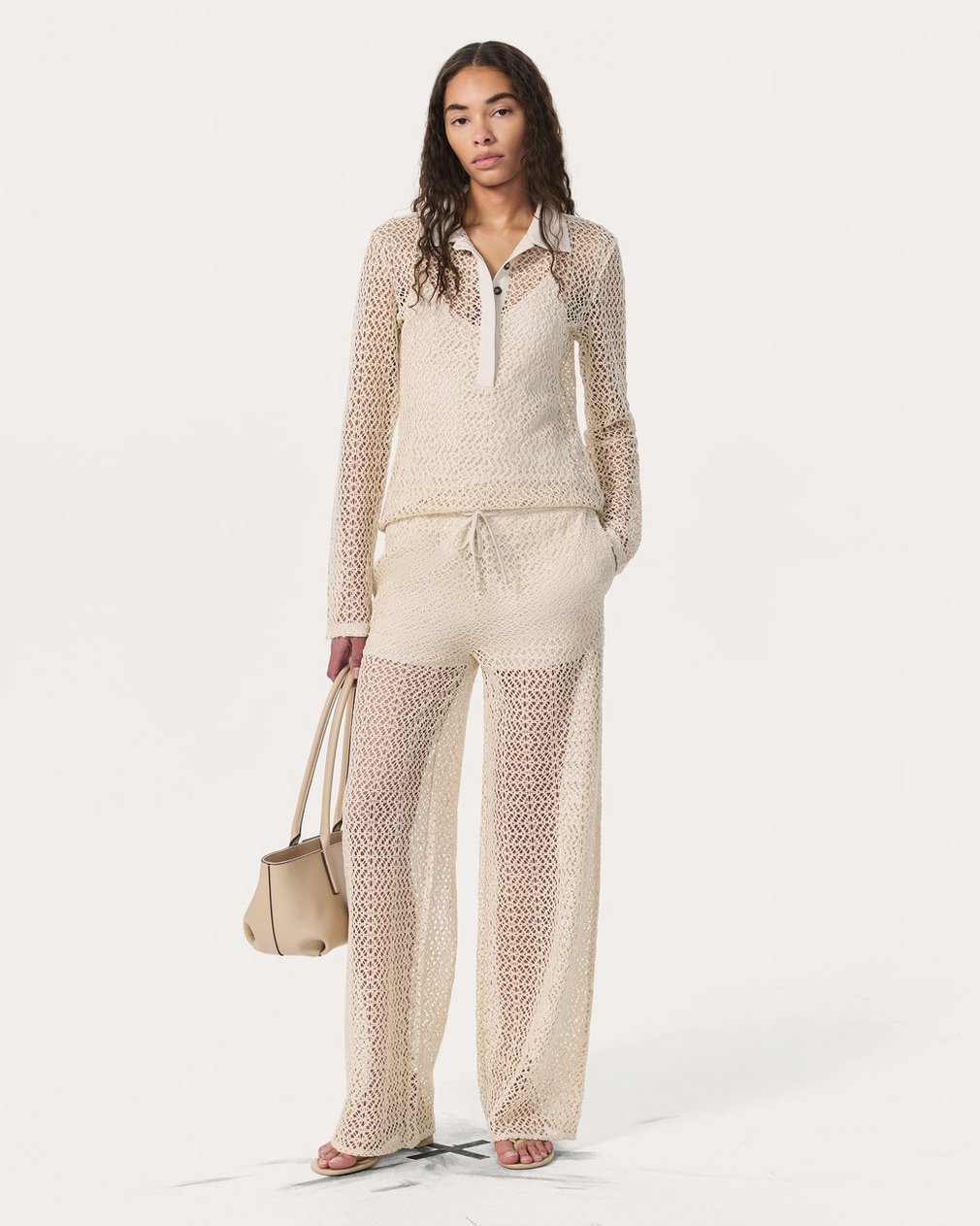 Liv Mesh Pants Turtledove - Image 7