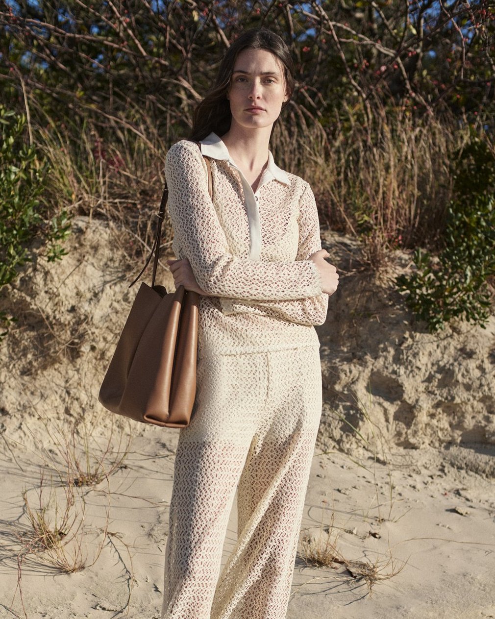 Liv Mesh Pants Turtledove - Image 8