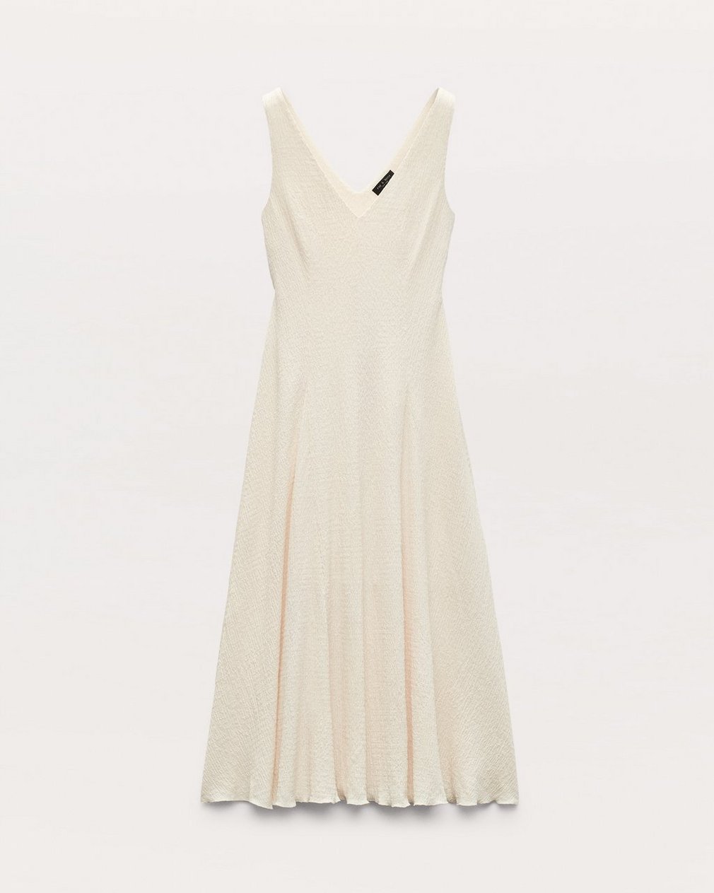 Lou V-Neck Midi Dress Ivory - Image 2