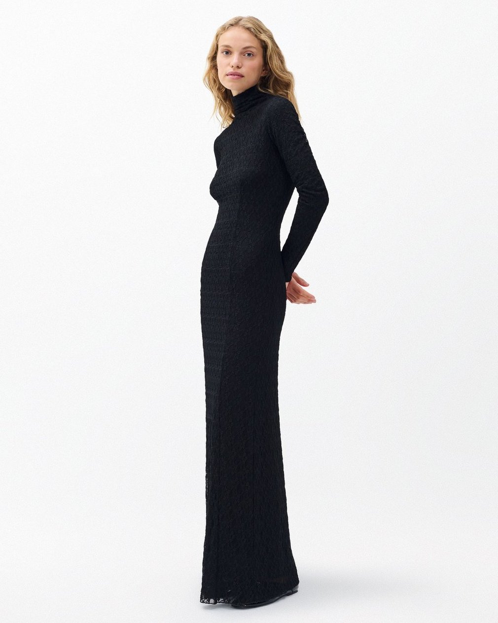 Ellie Lace Maxi Dress Black - Image 3