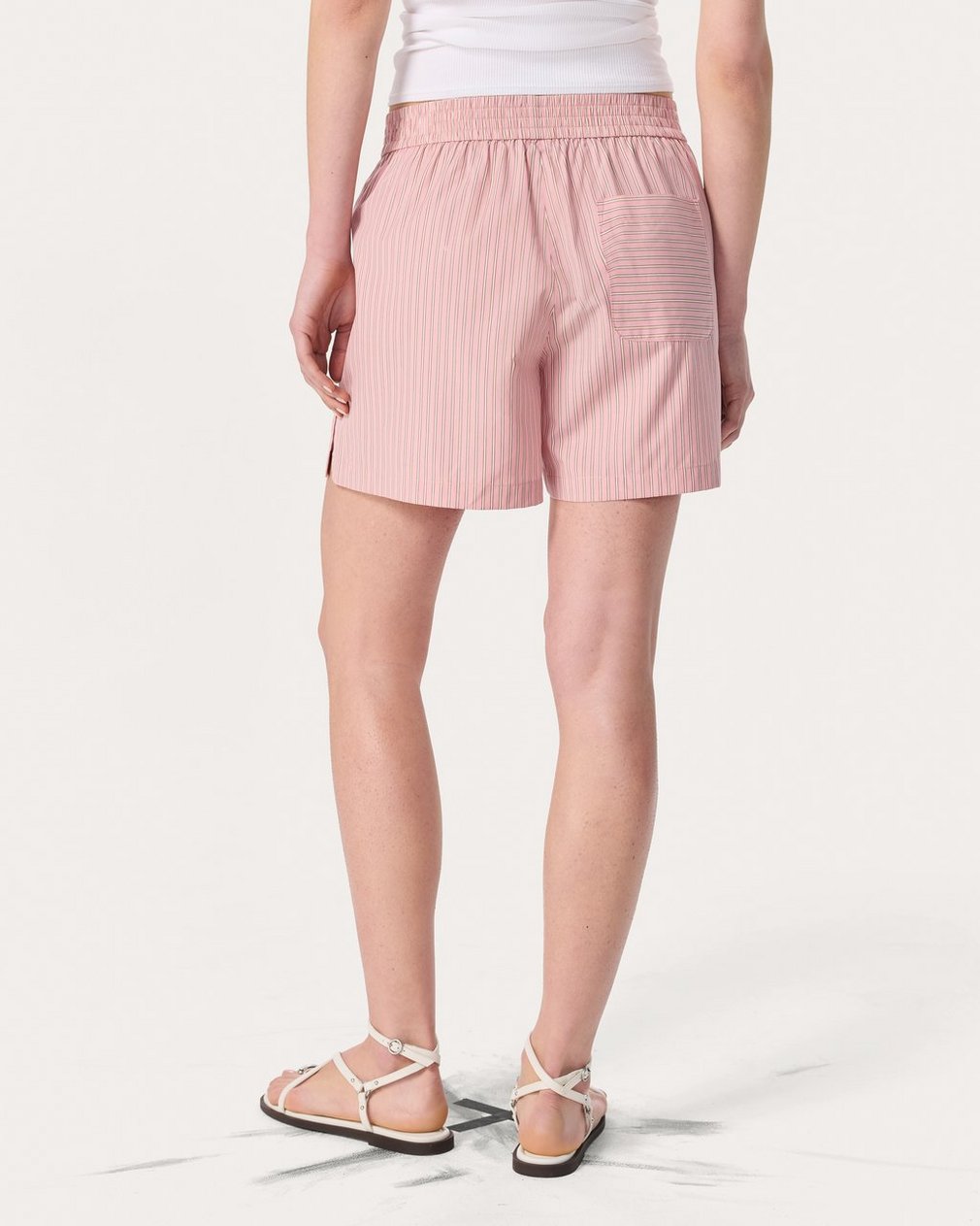 Emma Striped Shorts Blush Stripe - Image 6