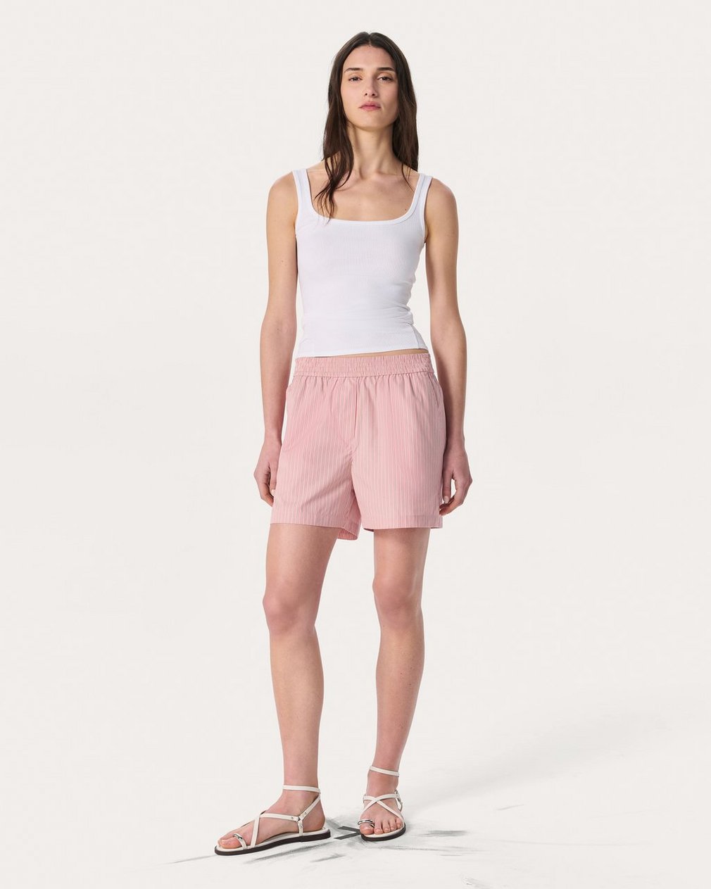 Emma Striped Shorts Blush Stripe - Image 7