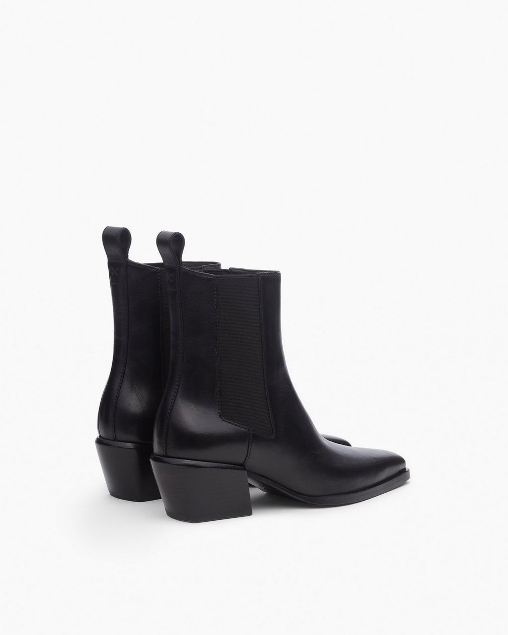 Joni Leather Chelsea Boots Black - Image 4