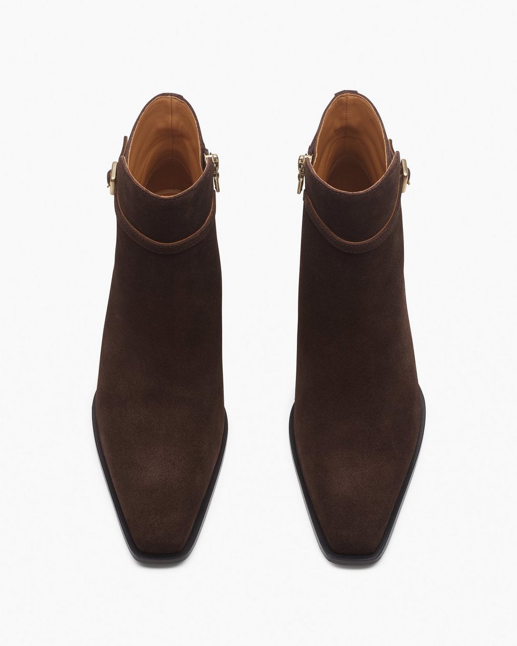 Joni Suede Buckle Boots Dark Espresso Suede - Image 4
