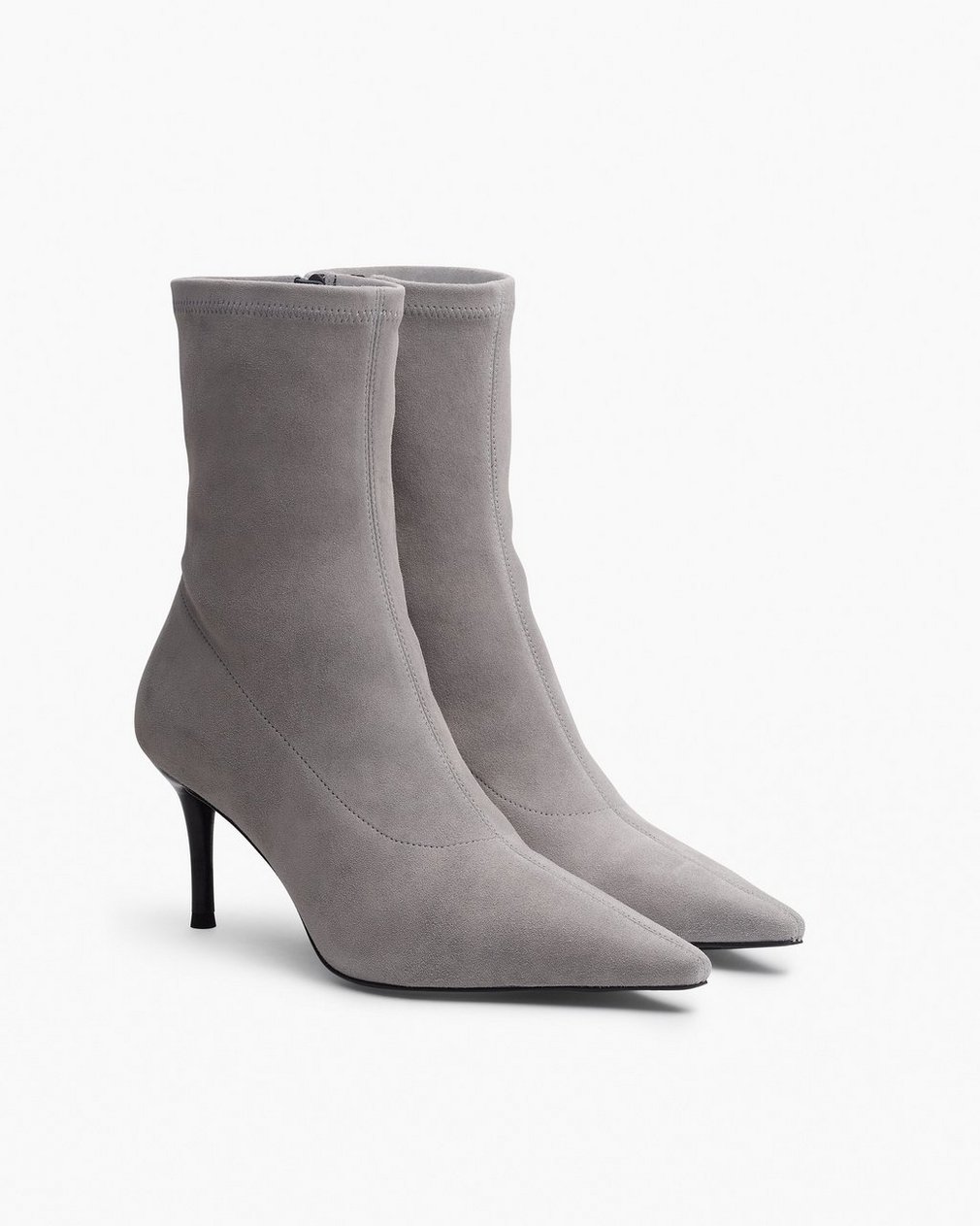 Mercer Suede Ankle Boots Stone Suede - Image 3