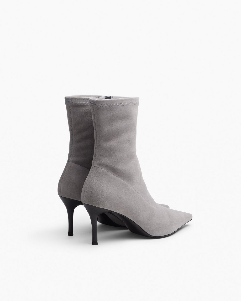 Mercer Suede Ankle Boots Stone Suede - Image 4
