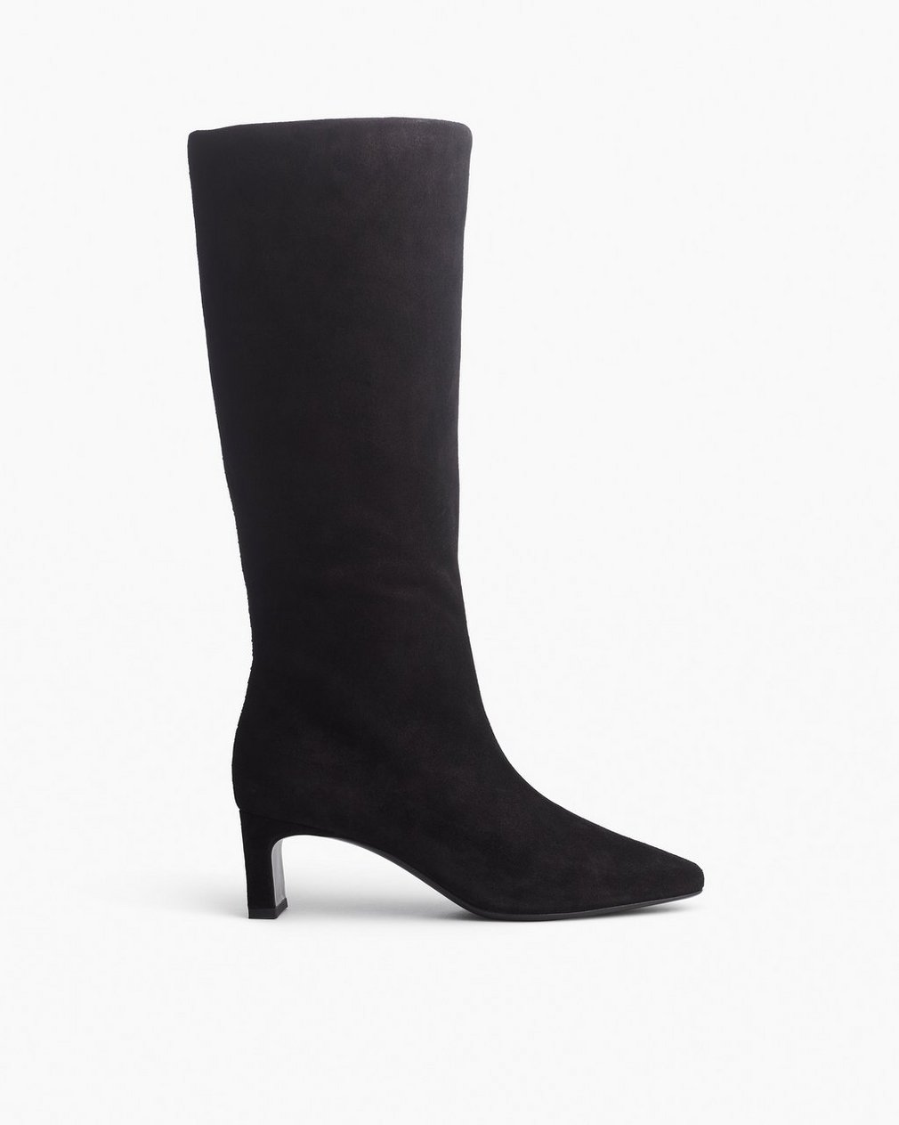 Astor Suede Slouch Boots Black Suede - Image 3