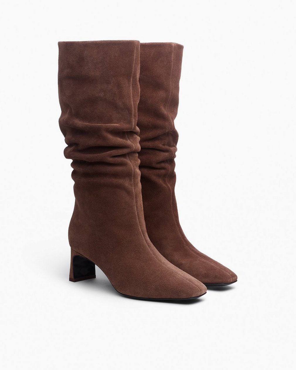 Astor Suede Slouch Boots Mocha Suede - Image 3