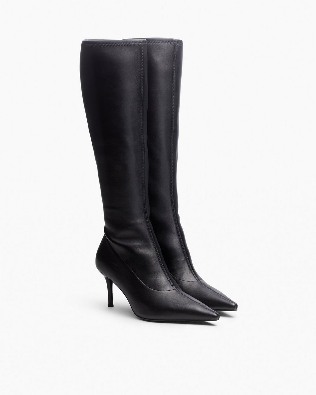 Mercer Leather Knee-High Boots Black - Image 3