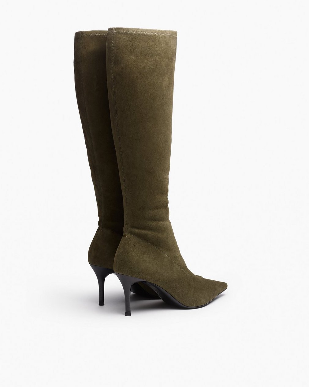 Mercer Suede Knee-High Boots Olive Night Suede - Image 4