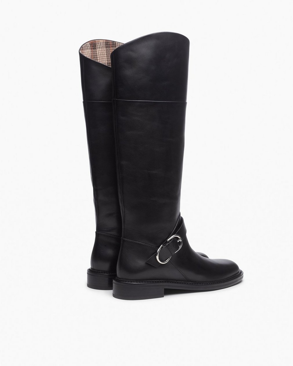Hayden Leather Riding Boots Black - Image 4