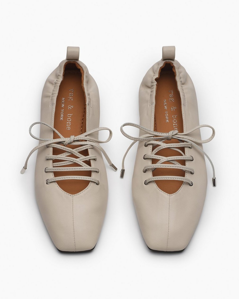 Sophia Leather Ballet Flats Cloud - Image 5