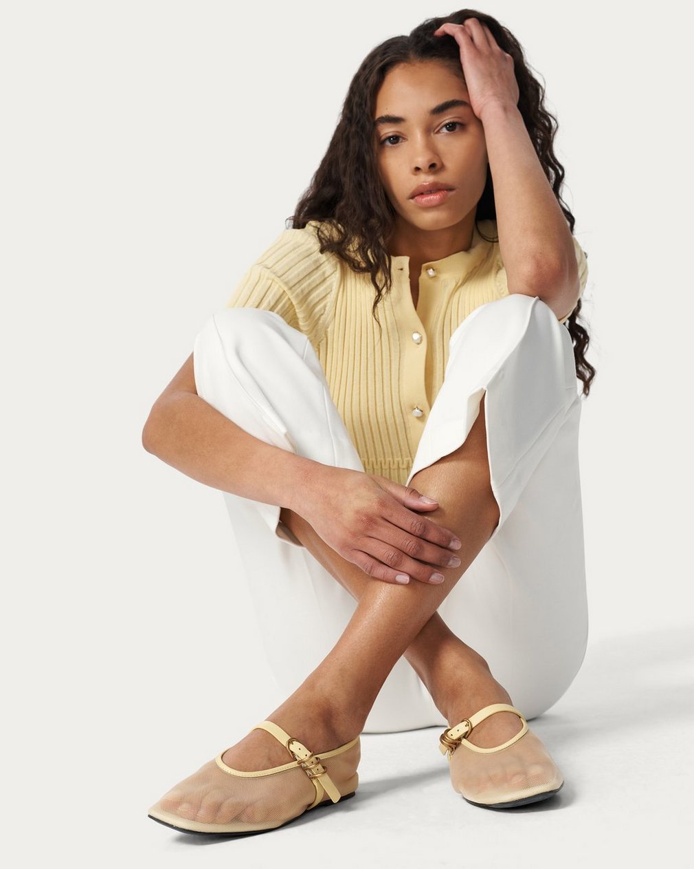Spire Mesh Mary Janes Honey - Image 6