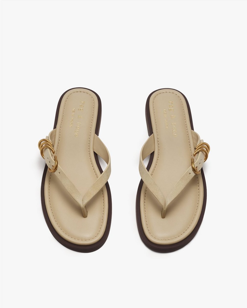 Gia Suede Flip Flops Macadamia Suede - Image 5
