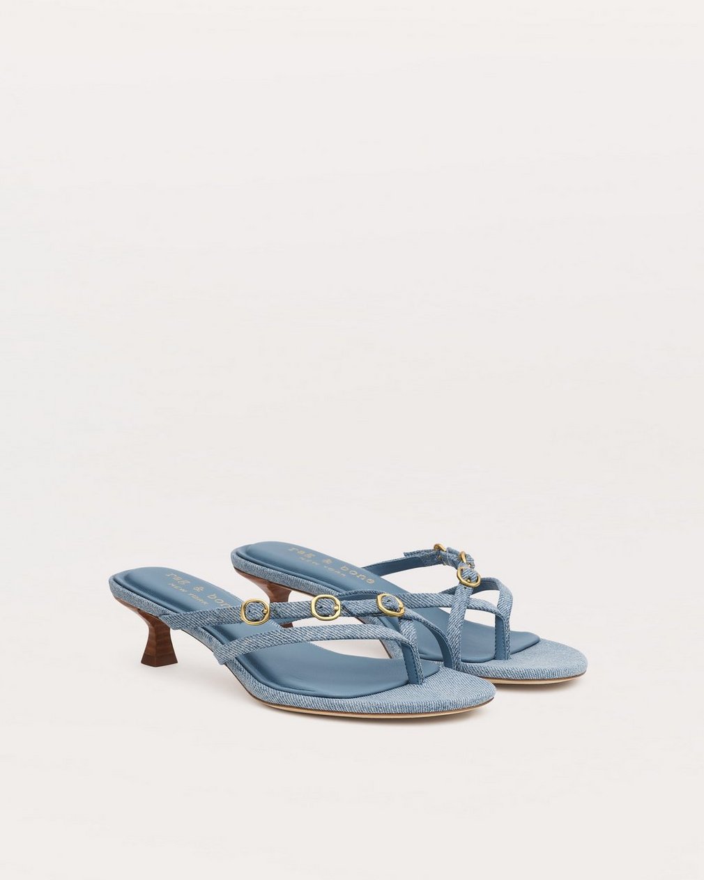 Sammie Kitten Heels Light Wash Denim - Image 3