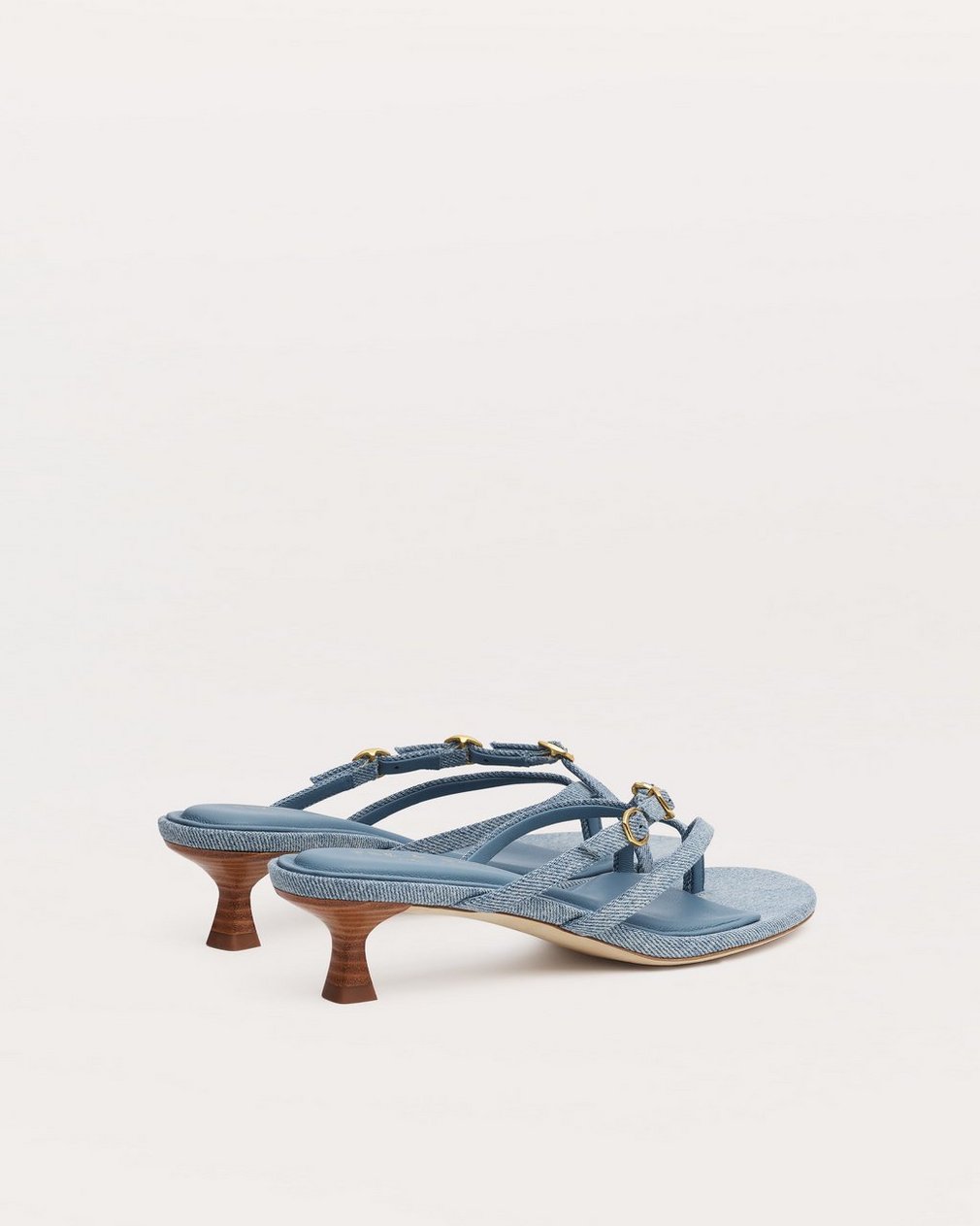 Sammie Kitten Heels Light Wash Denim - Image 4