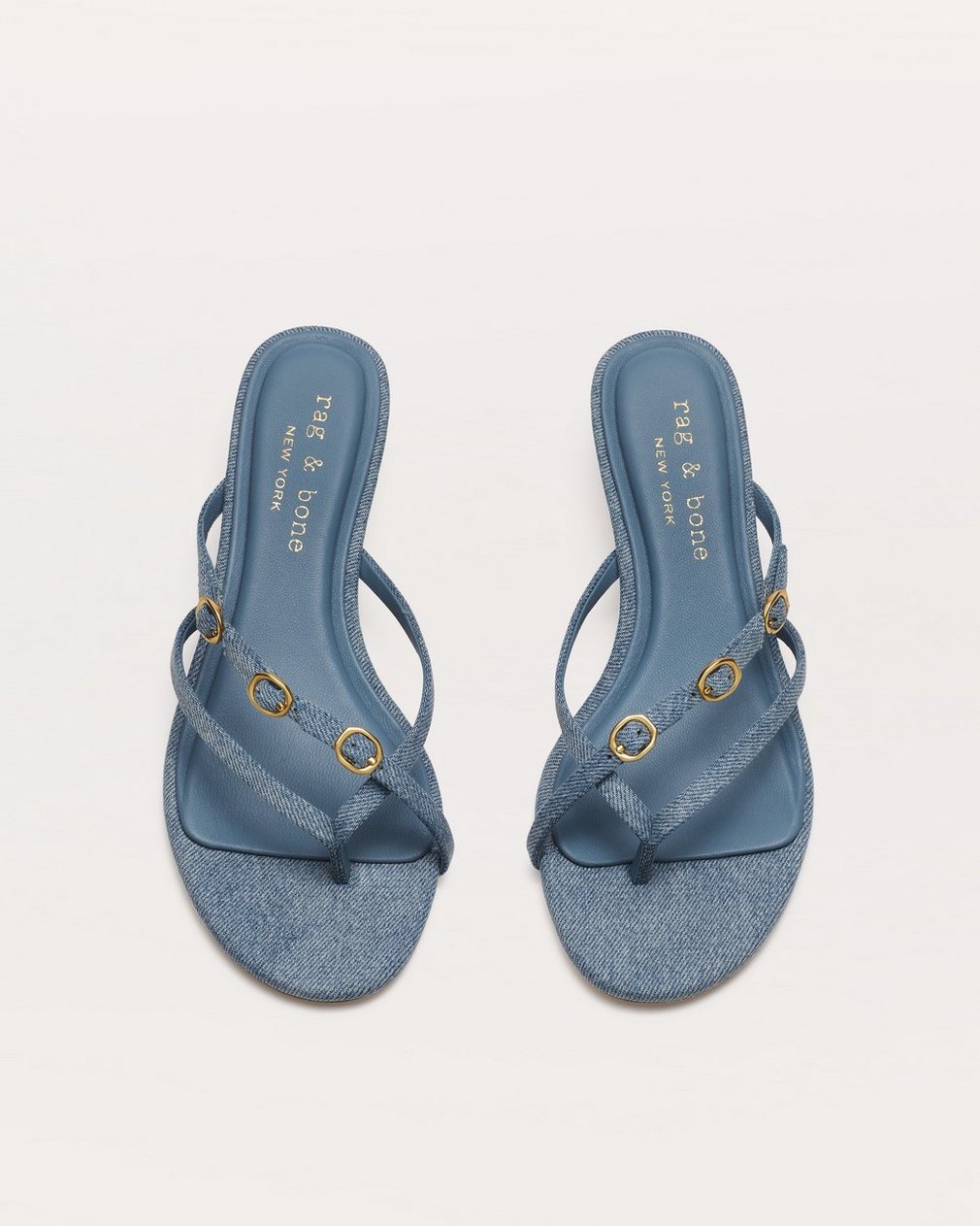 Sammie Kitten Heels Light Wash Denim - Image 5