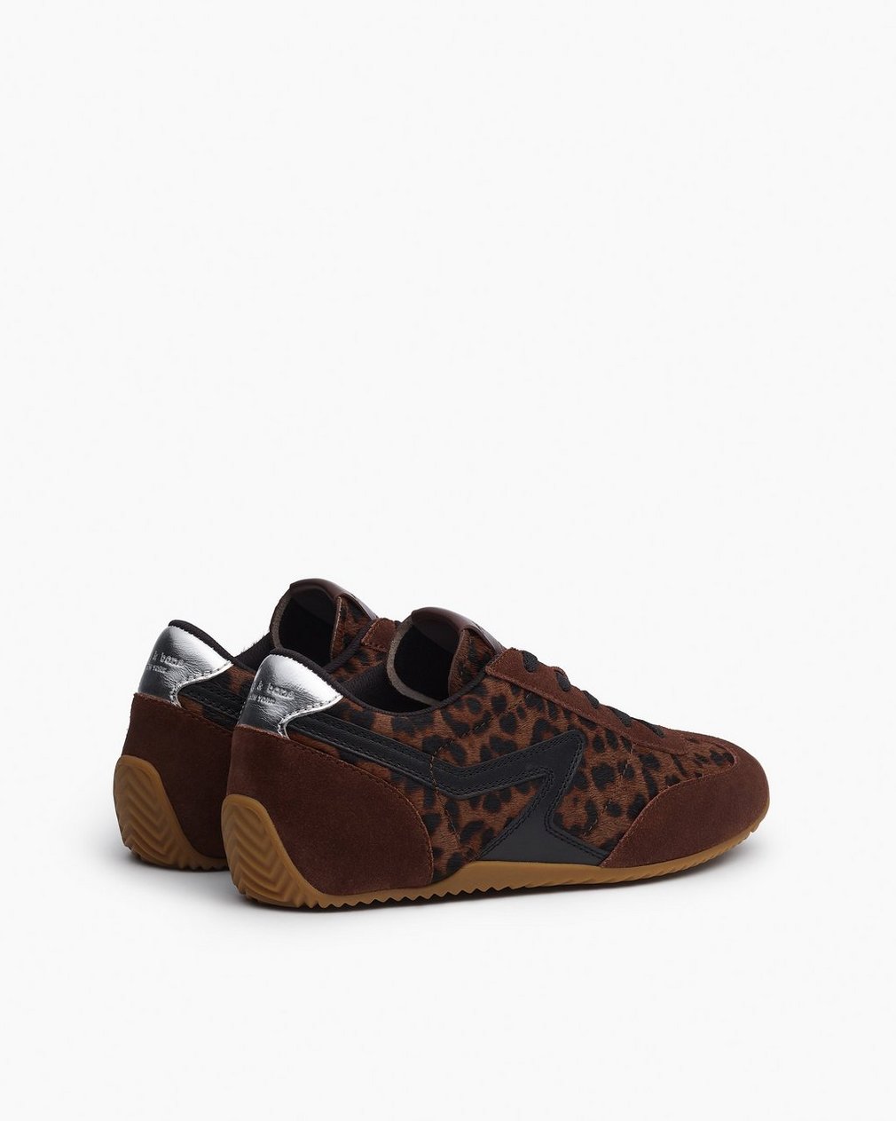 Ultra Slim Retro Runner Sneakers Leopard Mocha - Image 4