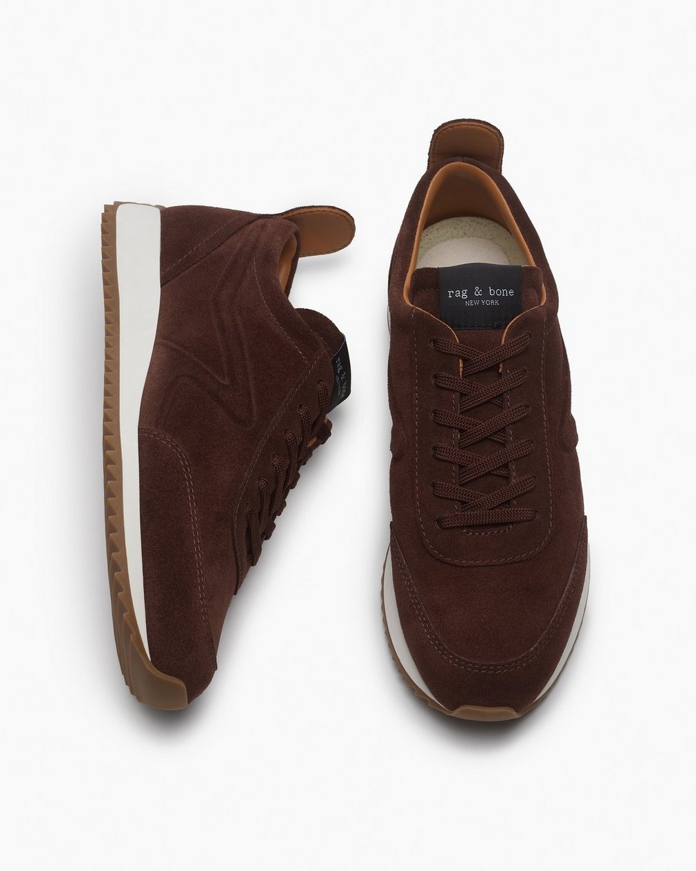 Retro Runner Sneakers Mocha Suede - Image 5