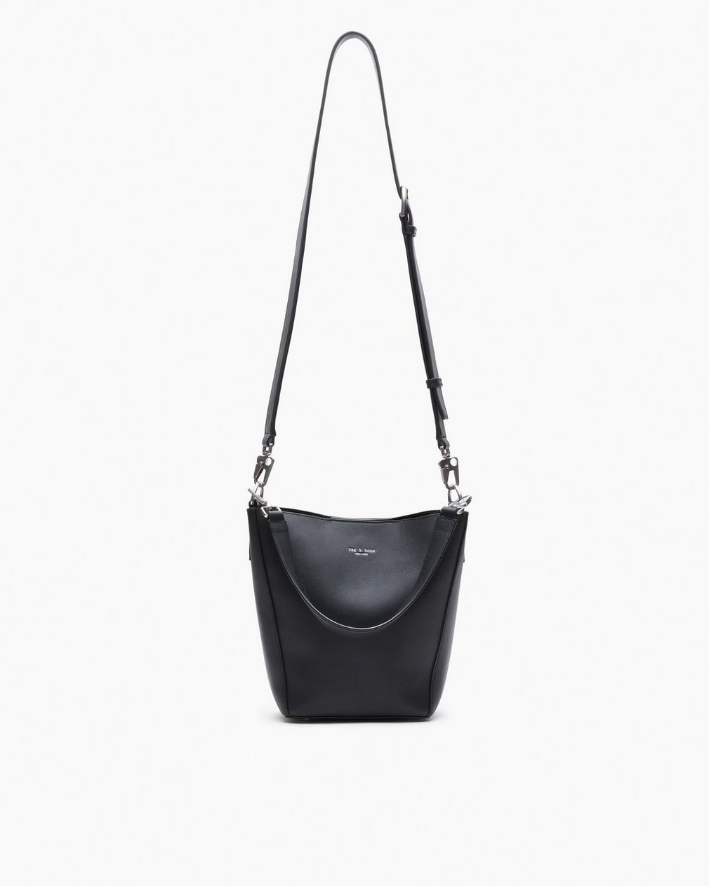 Parker Leather Bucket Bag Black