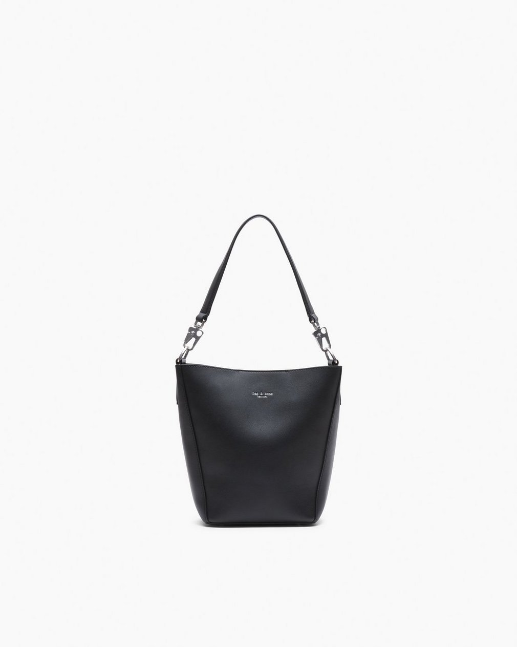 Parker Leather Bucket Bag Black - Image 3