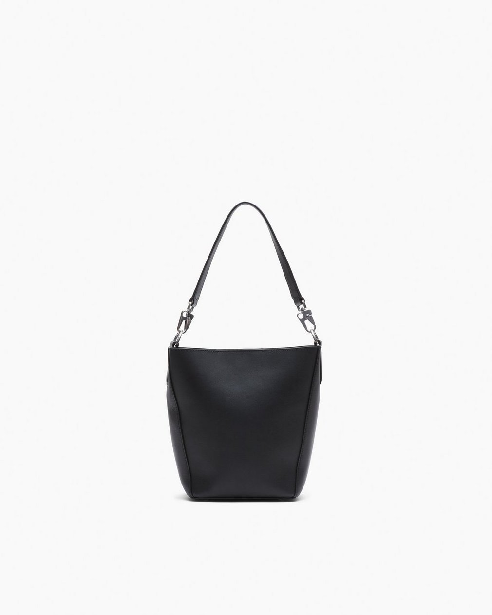 Parker Leather Bucket Bag Black - Image 4