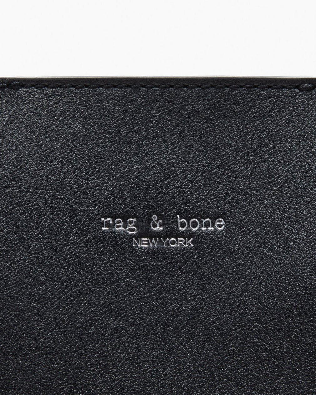 Parker Leather Bucket Bag Black - Image 8