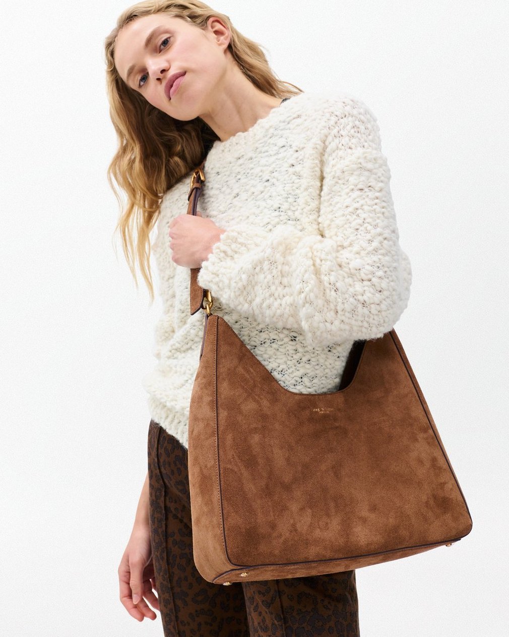 Parker Suede Hobo Golden Brown - Image 2