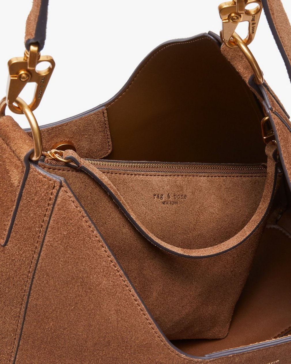 Parker Suede Hobo Golden Brown - Image 6