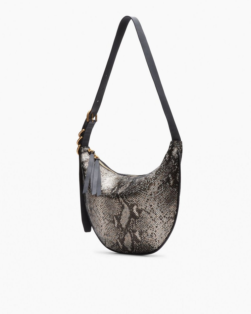 Mercer Medium Python Leather Hobo Black Multi - Image 3