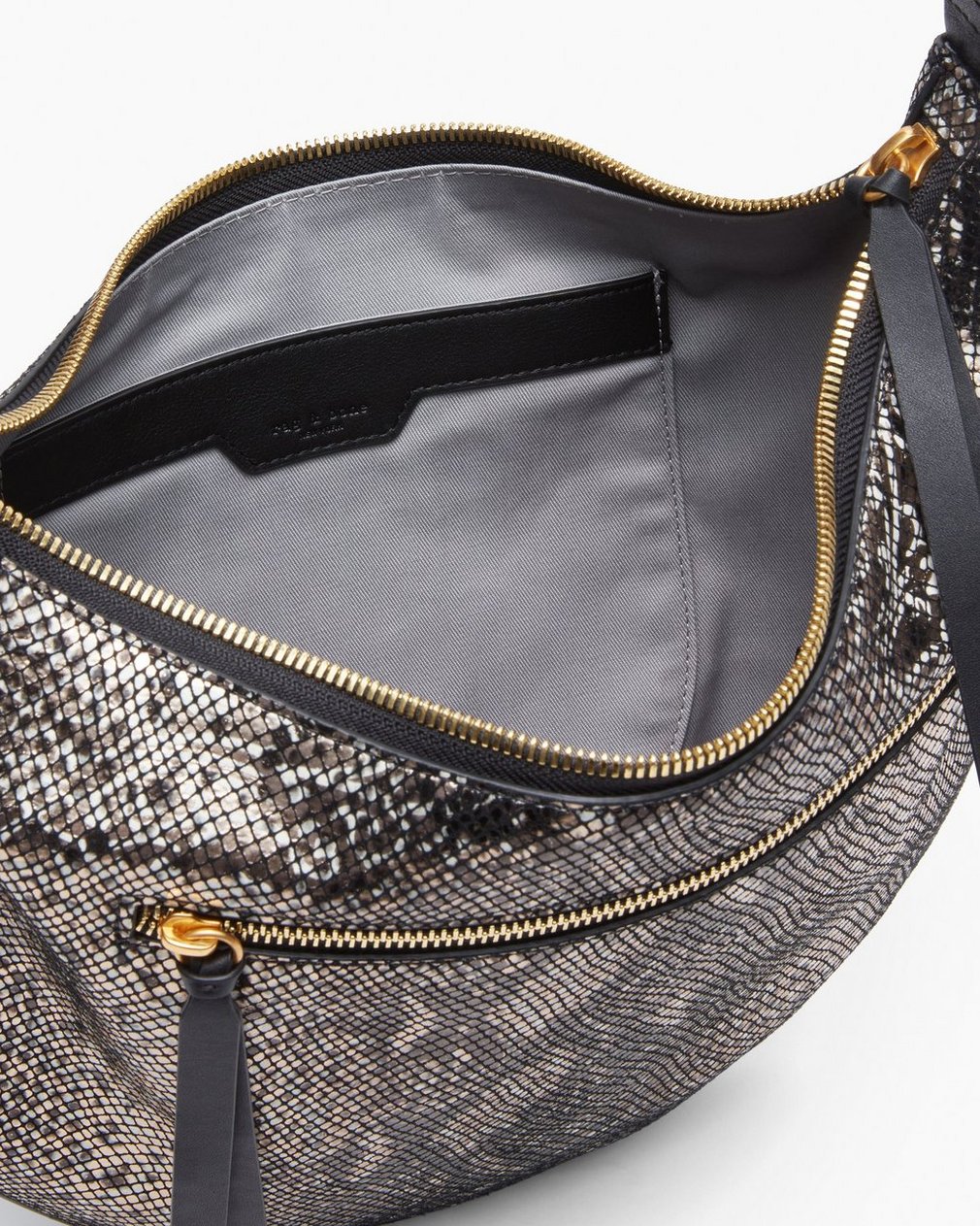 Mercer Medium Python Leather Hobo Black Multi - Image 5