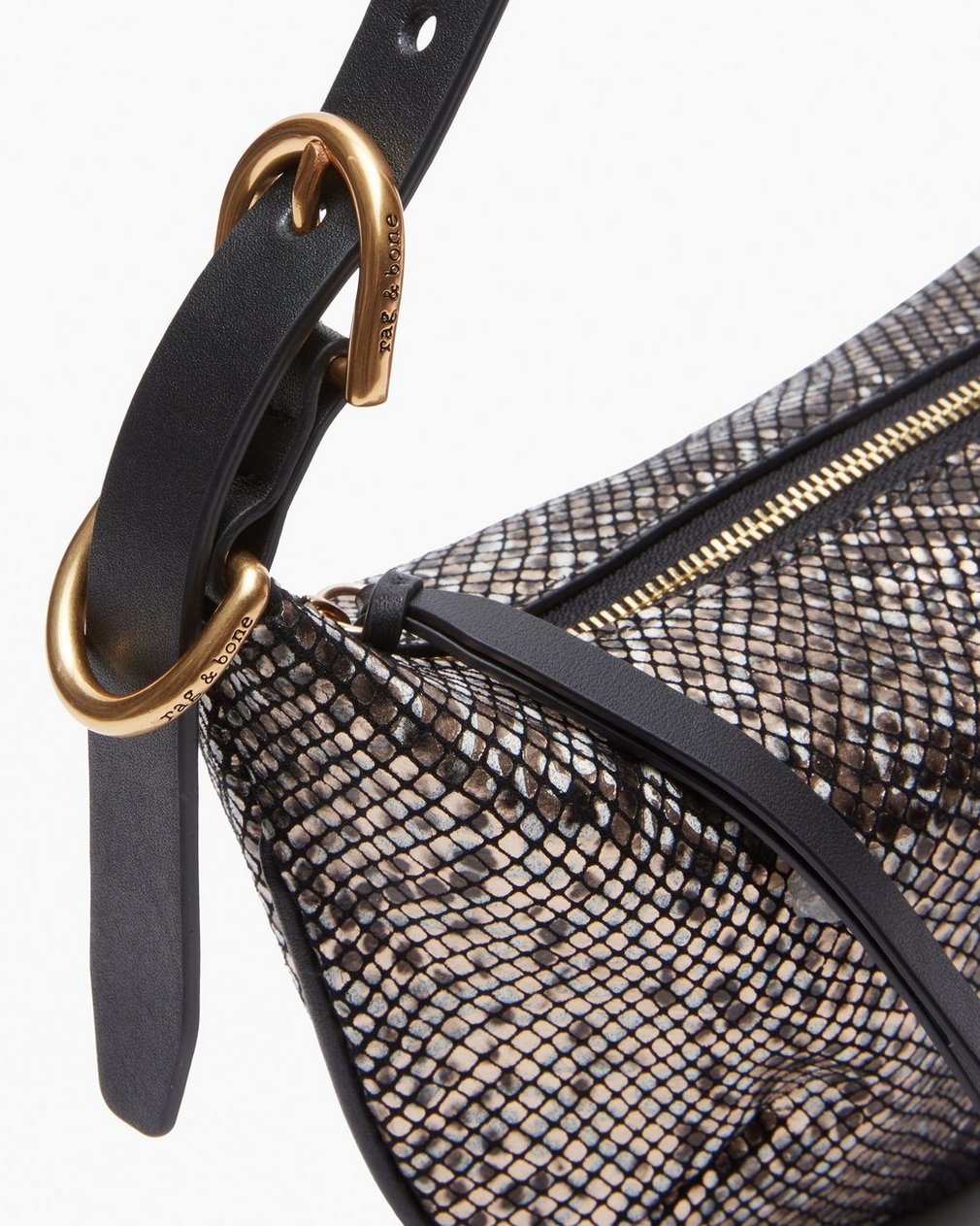Mercer Small Python Leather Hobo Black Multi - Image 5
