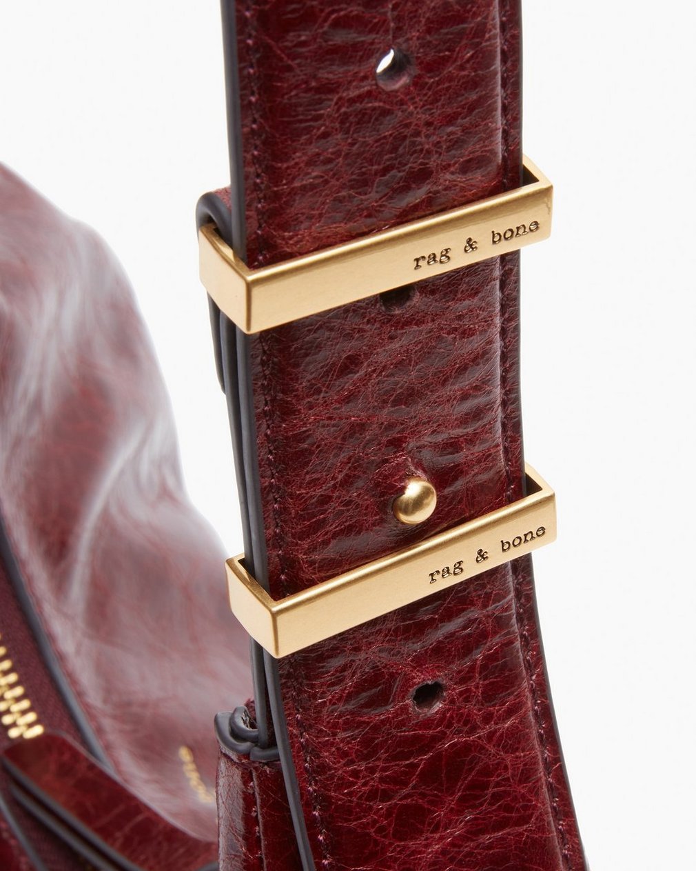 Hudson Leather Hobo Wine - Image 5