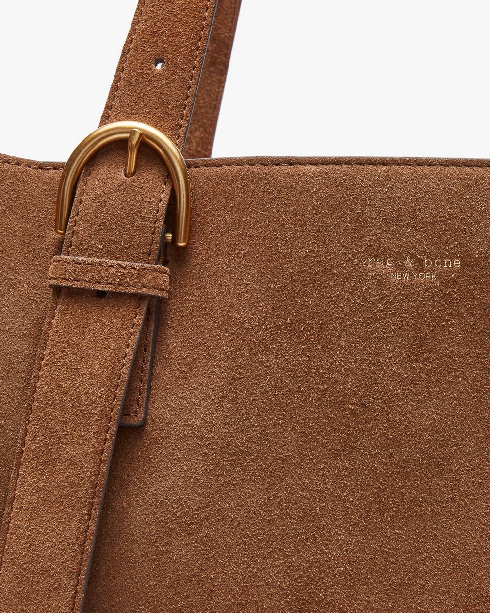 Parker Suede Tote Golden Brown - Image 7