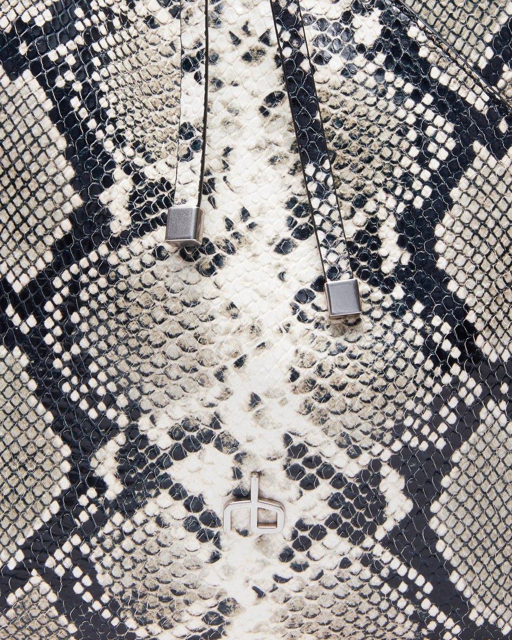 Alix Snakeskin Leather Tote Natural - Image 5