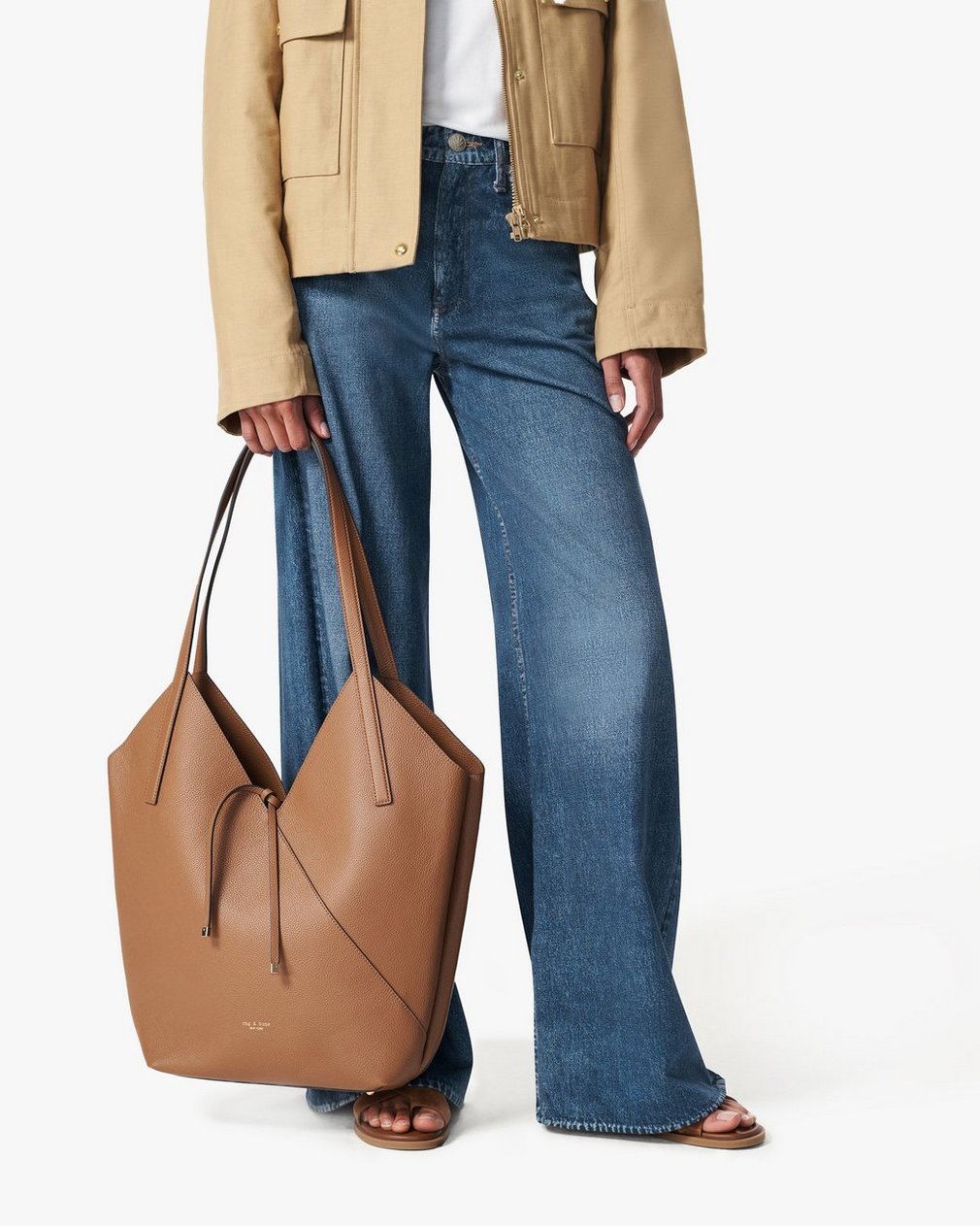 Alix Leather Tote Cognac - Image 2