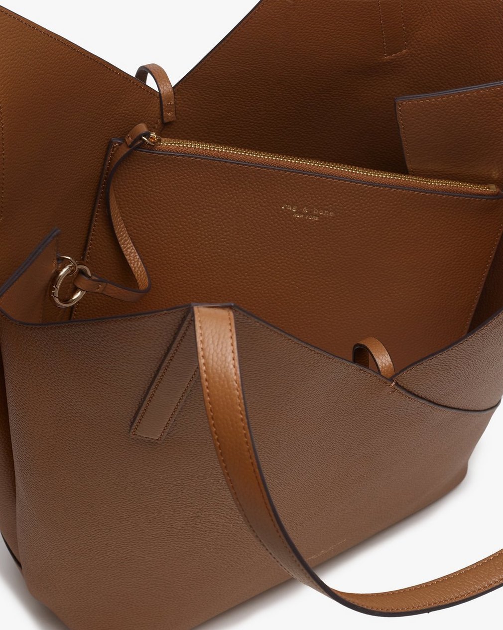 Alix Leather Tote Cognac - Image 5