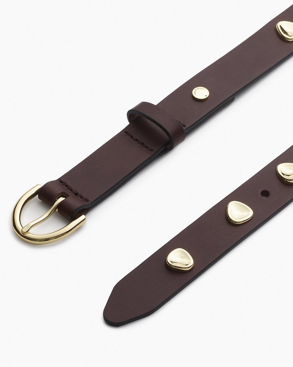 Brynn Studded Leather Belt Dark Espresso - Image 3