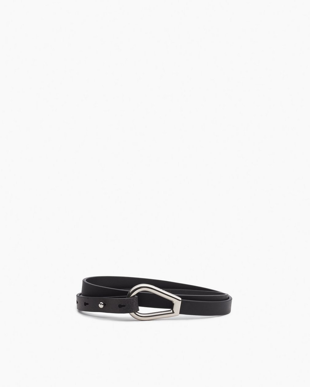 Elise Leather Waist Belt Black
