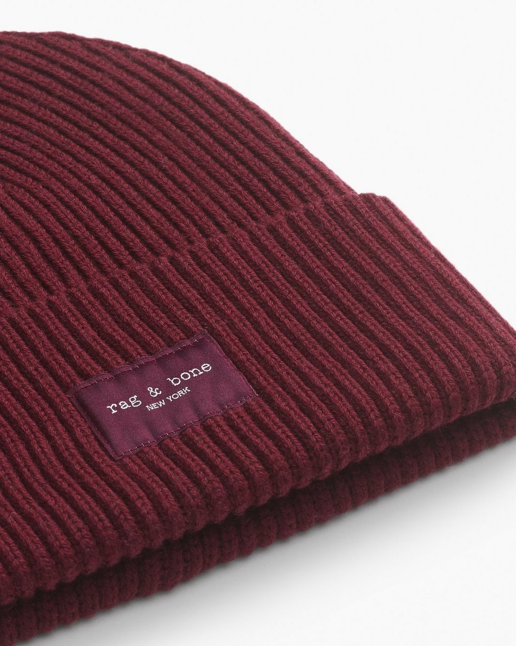Blake Wool Beanie Burgundy - Image 4