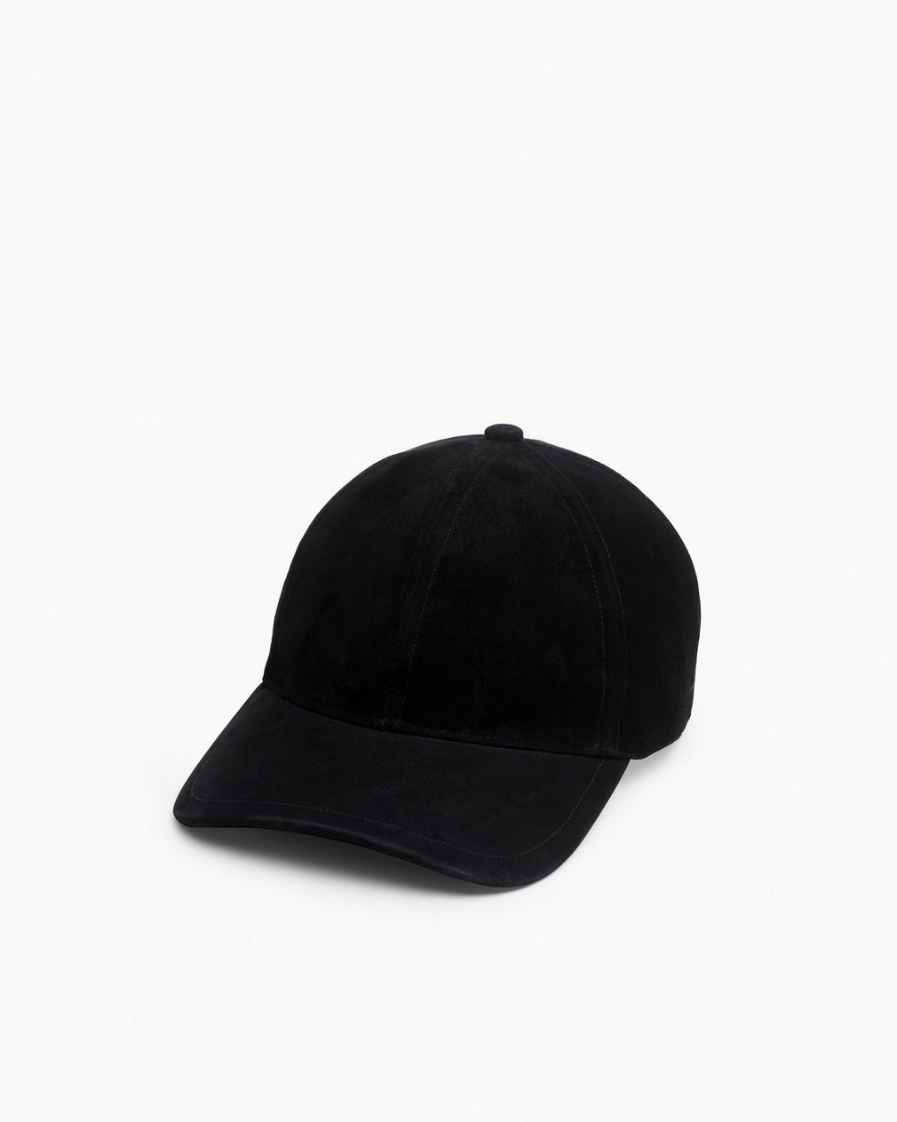 Harlow Suede Baseball Cap Black Suede