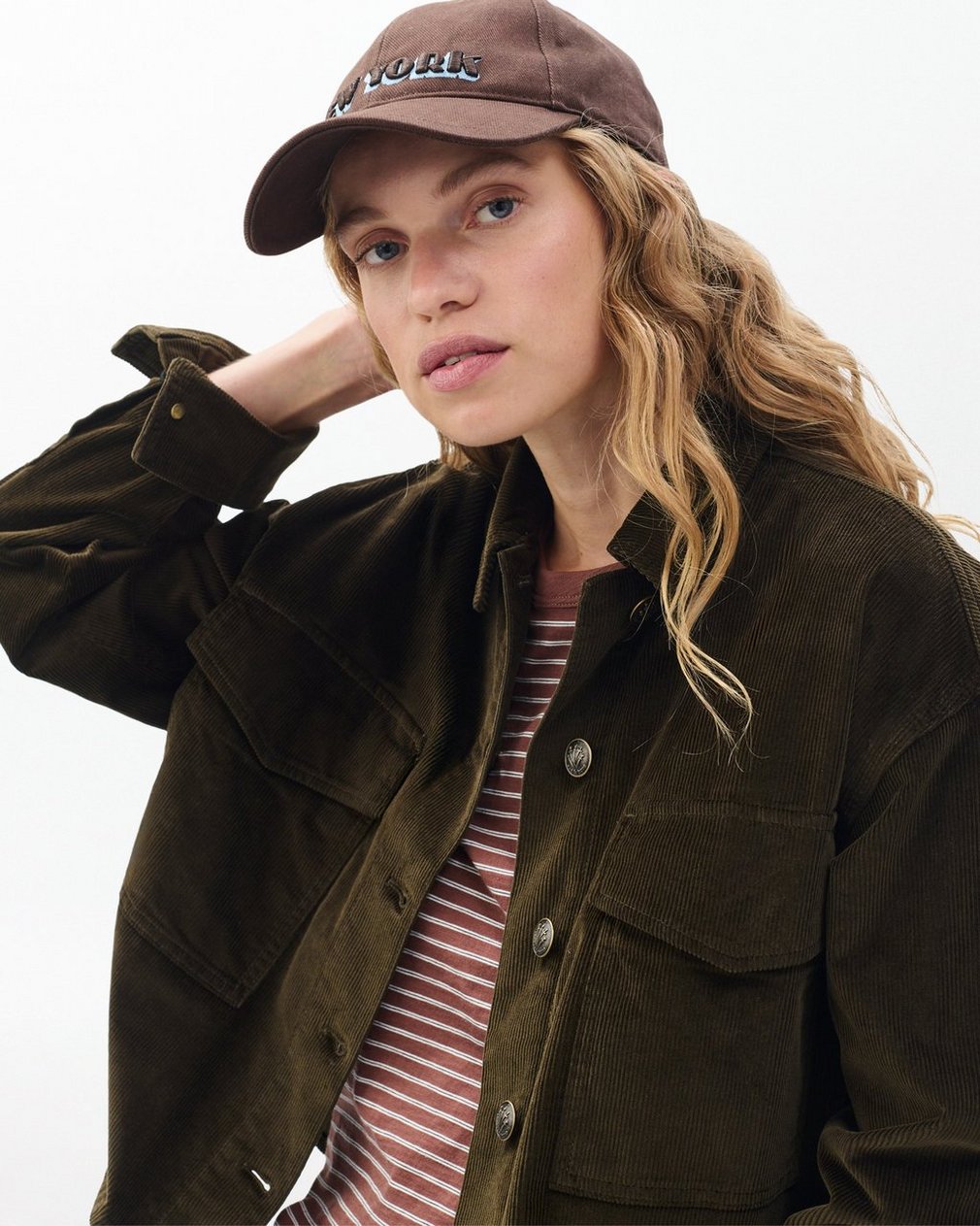Harlow New York Baseball Cap Dark Espresso - Image 3