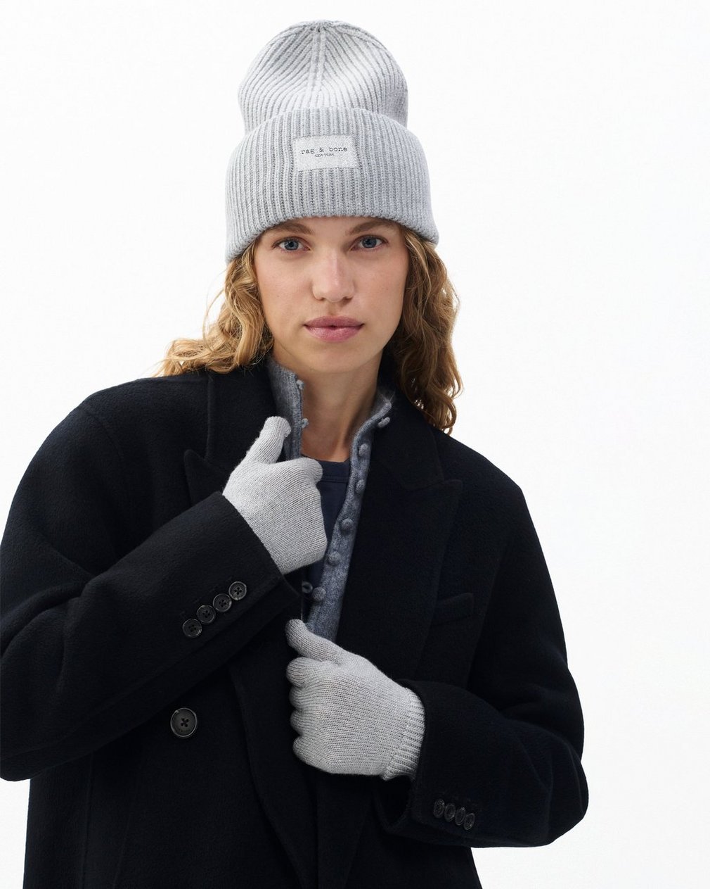 Blake Metallic Gloves Silver - Image 2