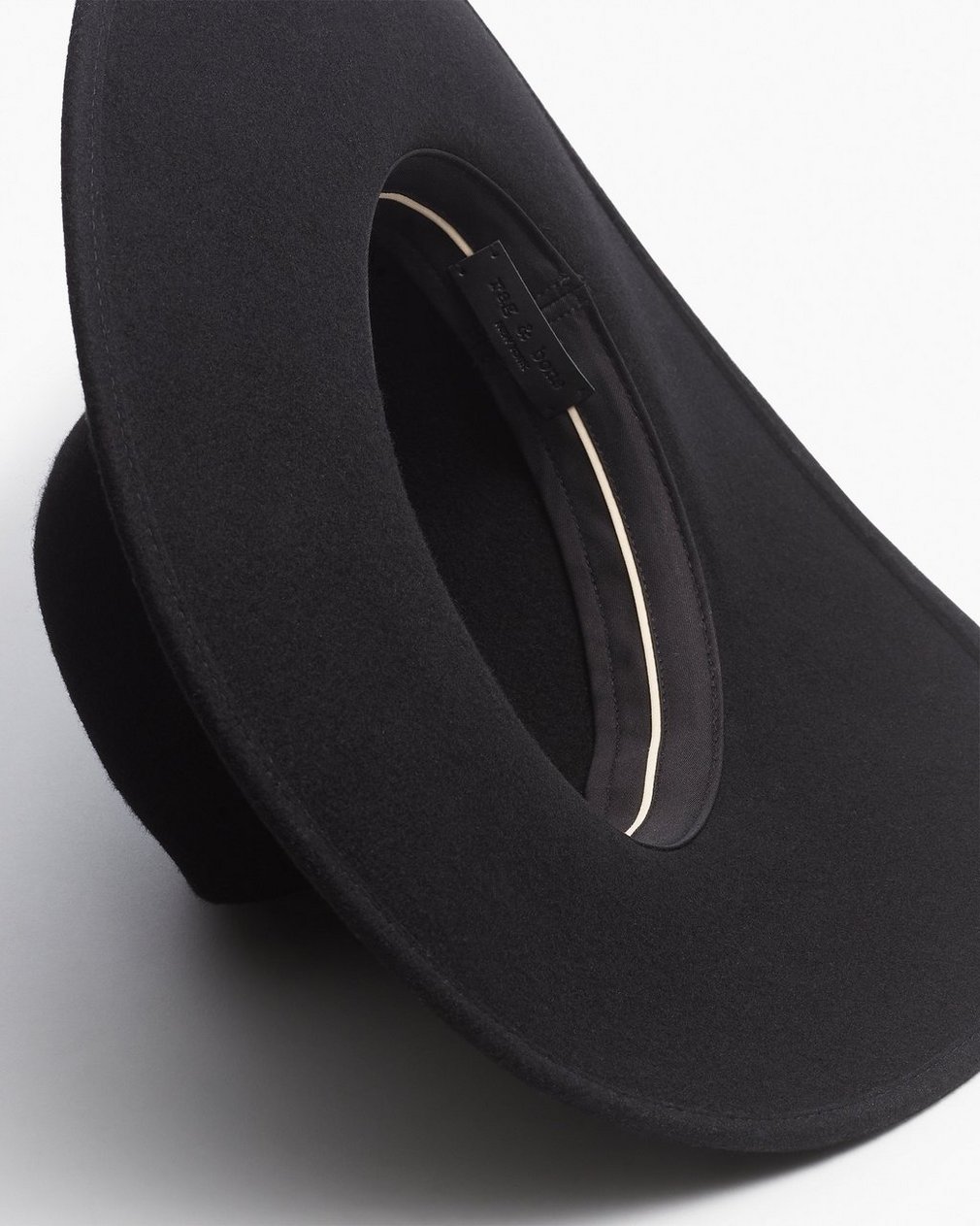 Clara Felted Wool Fedora Black - Image 2