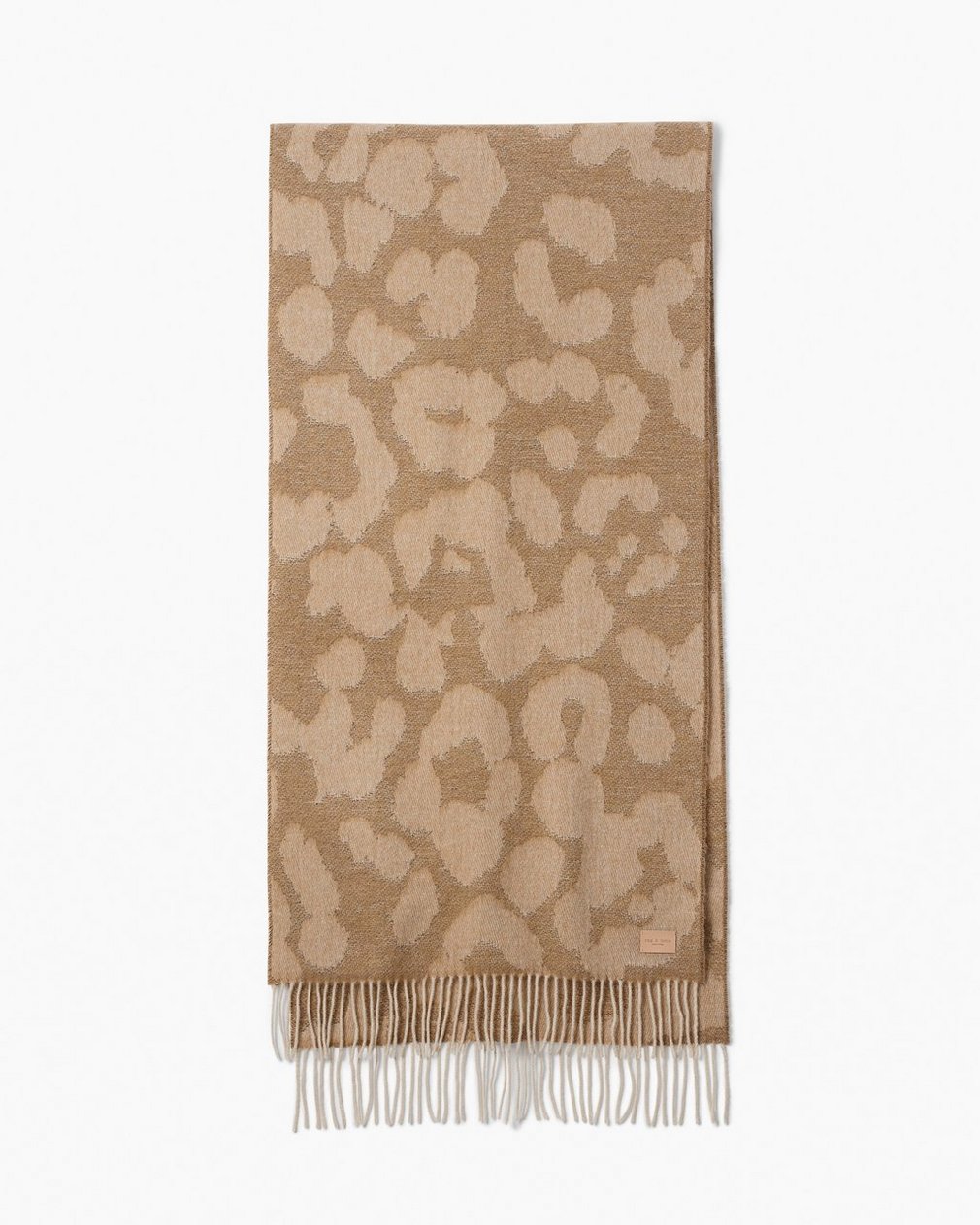 Piper Leopard-Print Scarf Sand Multi - Image 2